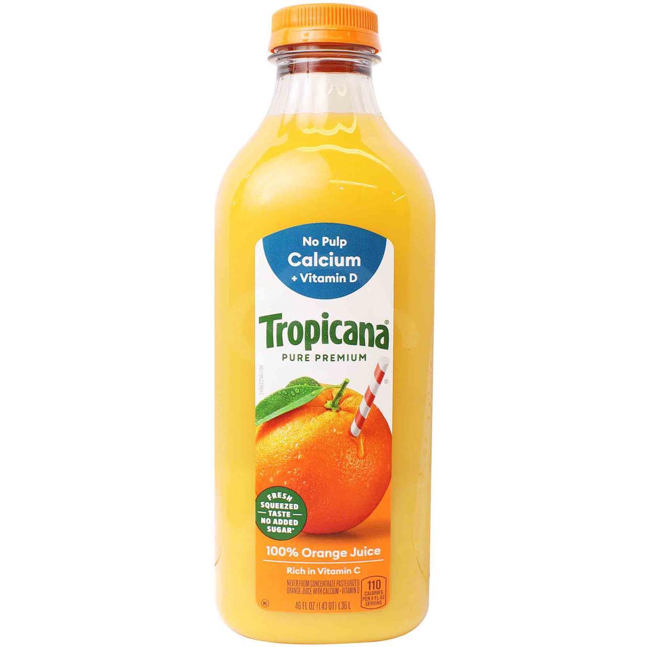 Tropicana Orange Juice Calcium, 46 Oz West Orange Fooderie